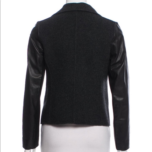 Vince Leather and Wool Jacket - Picture 3 of 7